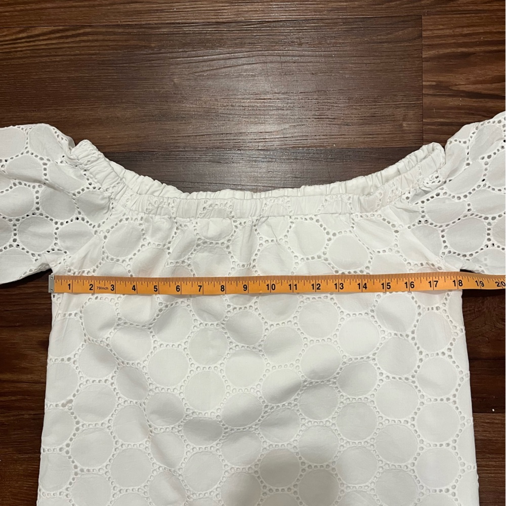 SAIL TO SABLE Dot Eyelet Dress Size M - Picture 10 of 11